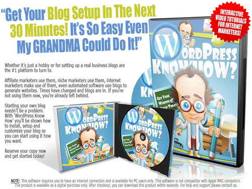 Product picture WordPress Know How Video with Master Resell Rights (MRR)